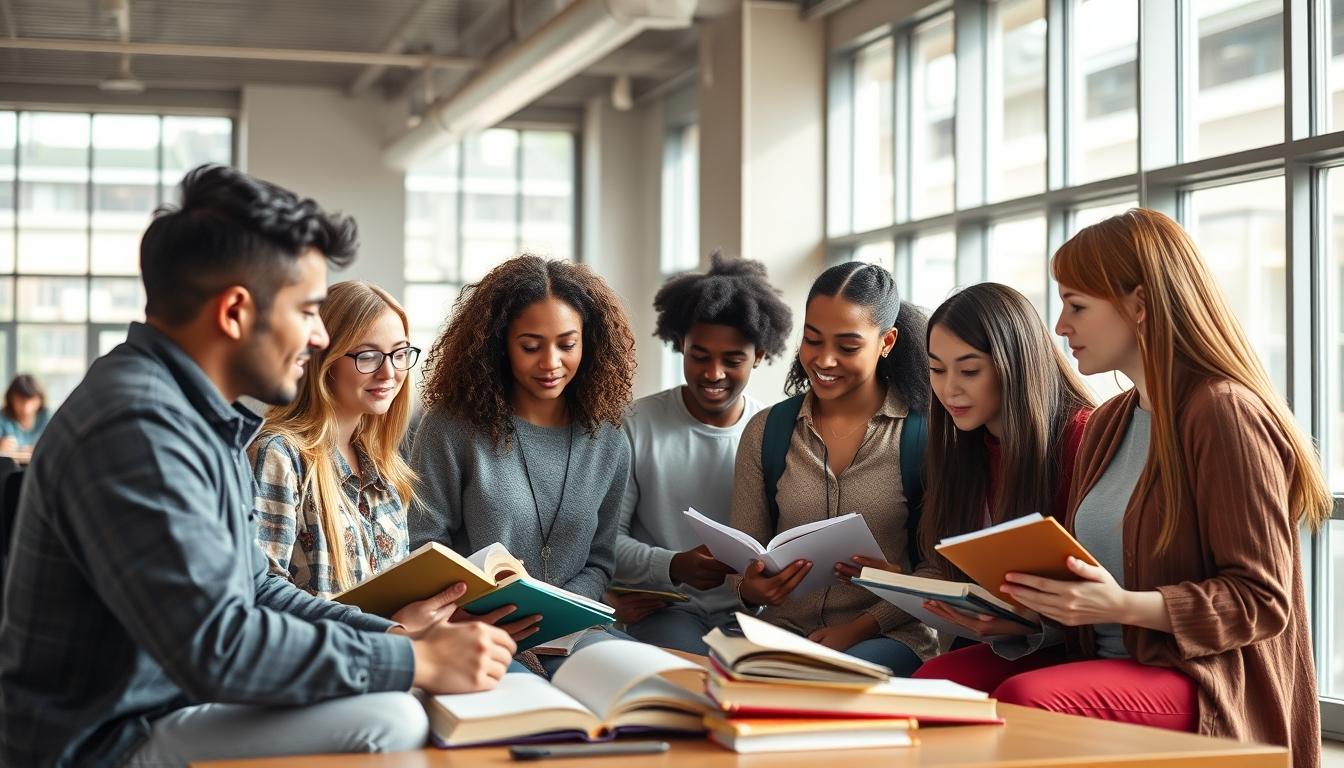 Structured study materials and learning resources on a desk
